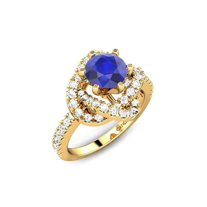 Blue sapphire best sale gold ring