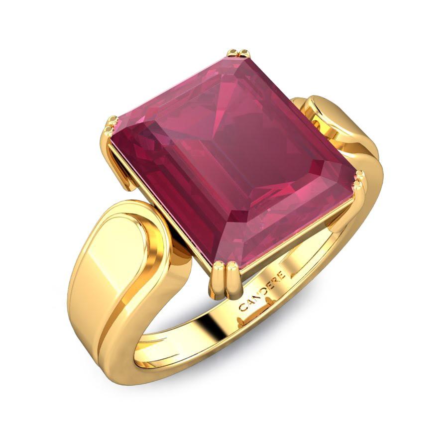 Mens Ruby & Diamond Ring Sterling Silver or Yellow Gold Plated Band Role X  Design|Amazon.com