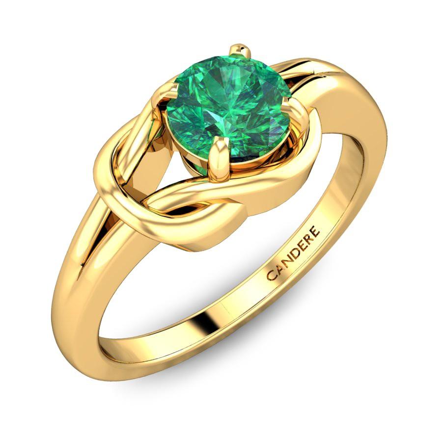 Green gemstone rings