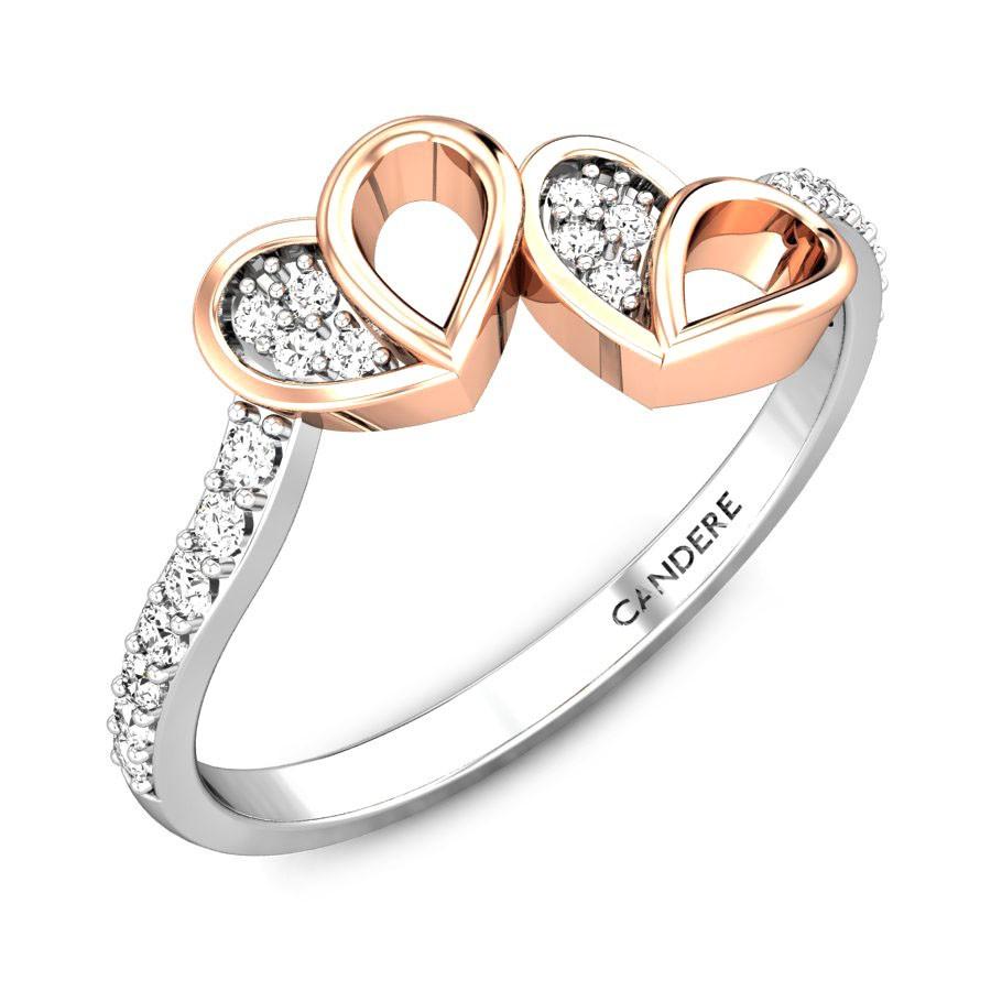 Heart Diamond Rings