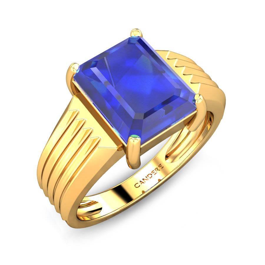 Sidharth Gems 7.25 Ratti Blue Sapphire (NEELAM/NILAM Stone) 100 Certified  Natural Gemstone : Amazon.in: Fashion