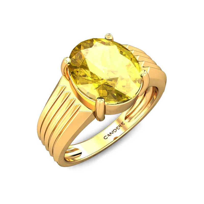 Pukhraj Stone Ring