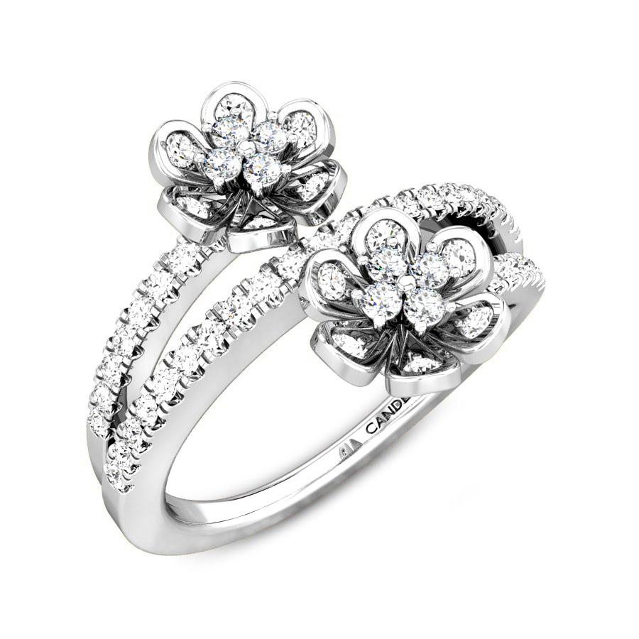 White Gold  Rings Women