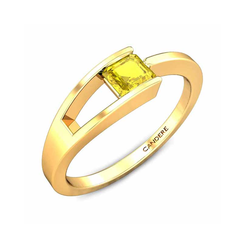 Natural Yellow Sapphire Ring, Pukhraj Ring - Shraddha Shree Gems-atpcosmetics.com.vn