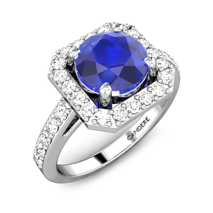 FACETED SAPPHIRE RING