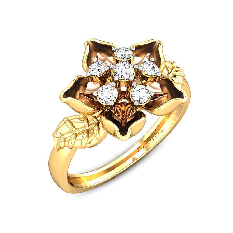 FIVE PETALS DIAMOND RING