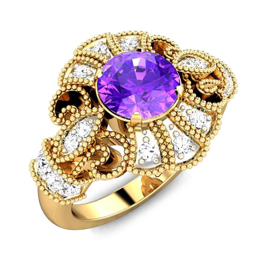 Purple Gemstone Rings