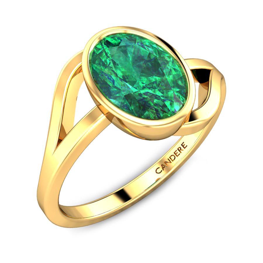 Green gemstone rings