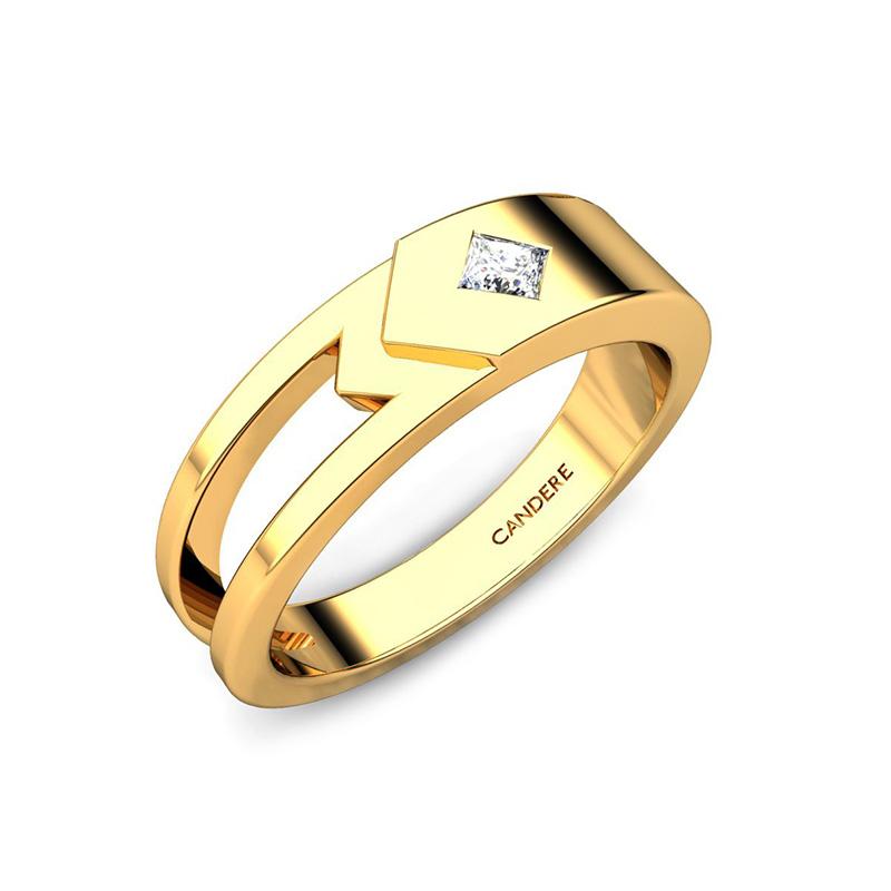Couple gold rings in top kalyan jewellers