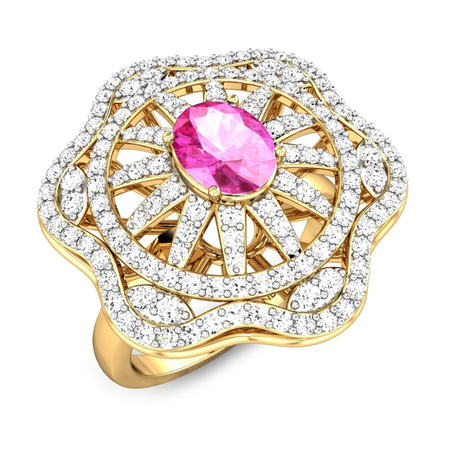 pink sapphire ring