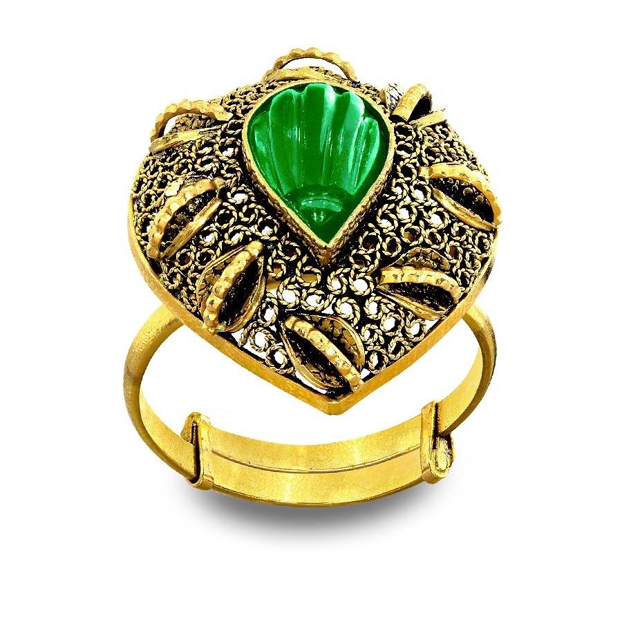 Green Stone Ring