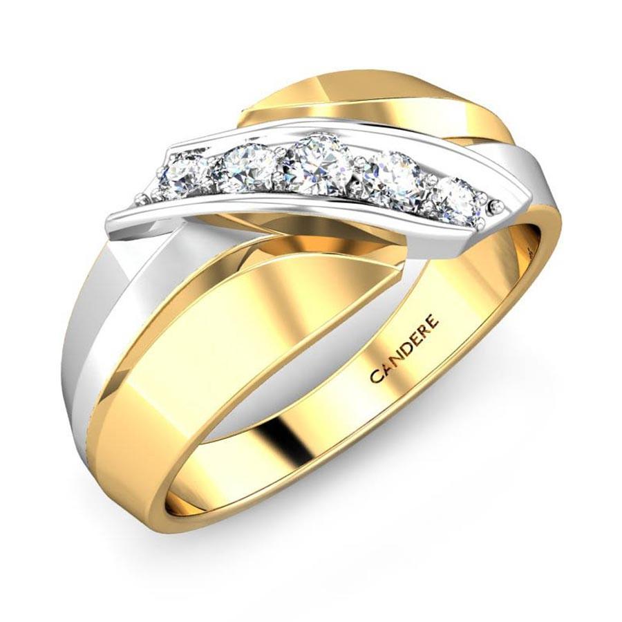 Platinum with best sale gold ring