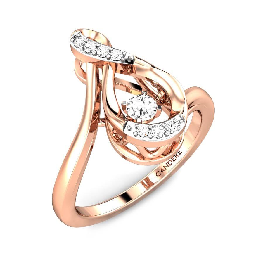 Buy Candere by Kalyan Jewellers 18k Gold Tri-Hearts Ring Online At Best  Price @ Tata CLiQ