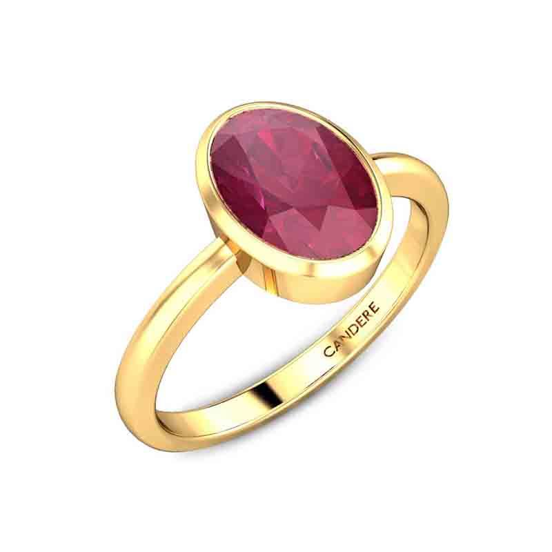 Kalyan jewellers ruby rings hot sale
