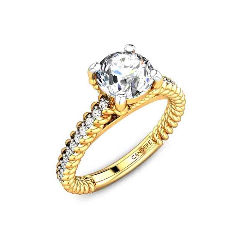 Jessica Diamond Wedding Ring For Her Online Jewellery Shopping India |  Yellow Gold 14K | Candere by Kalyan Jewellers