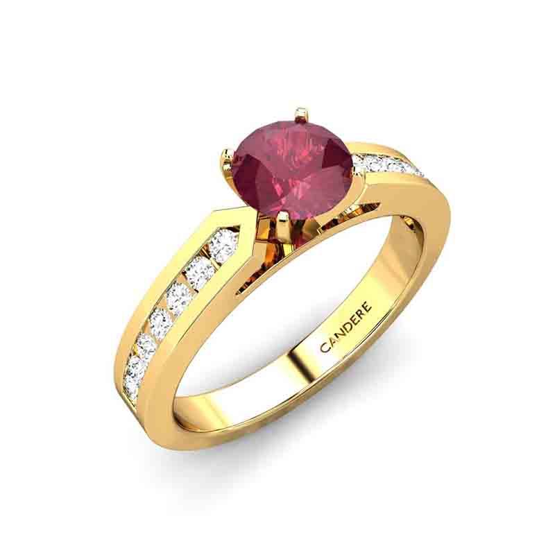 Engagement Rings for Women 1.24 Carat Halo Unique Design Created Ruby and Diamond  Engagement Ring Crafted 4-prong 14k Solid White Gold - Walmart.com