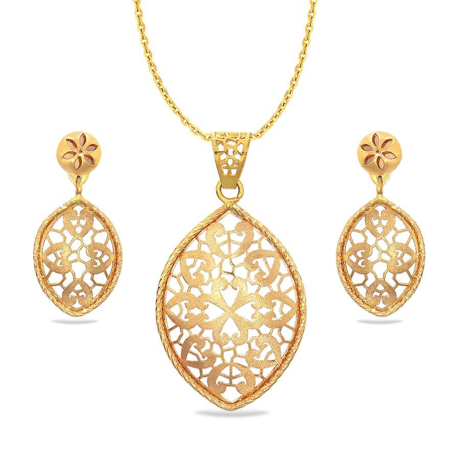 Light weight gold cheap jewellery set