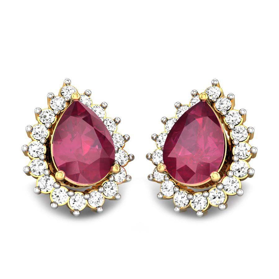 Gold plated CZ Earrings M370 – Urshi Collections