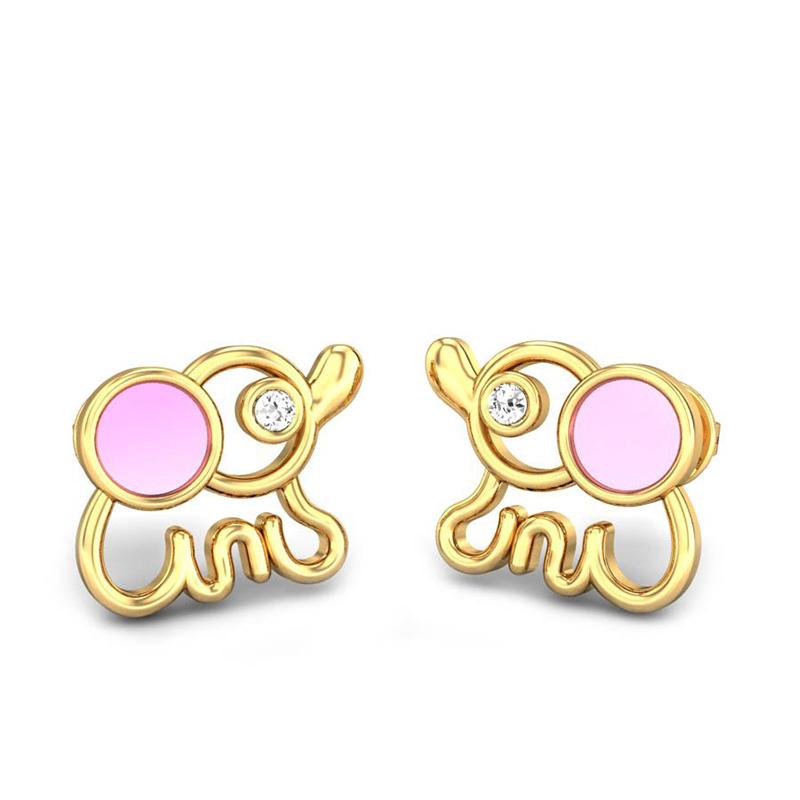 Gold Earrings For Kids