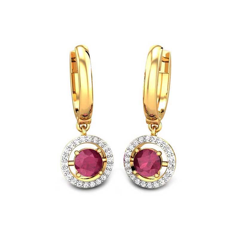 ruby earrings