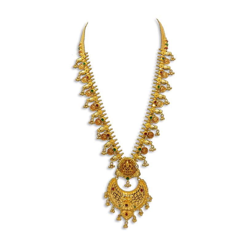 Mango mala online 22k gold mango mala designs Kalyan Jewellers