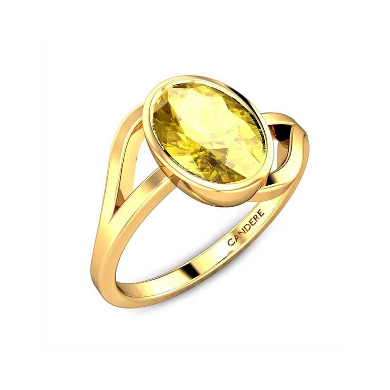 yellow sapphire ring