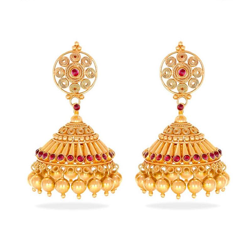 Gold jhumka designs