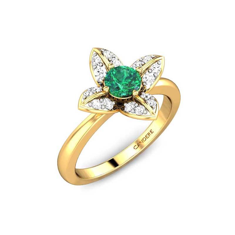 Chandler Green Onyx Ring Online Jewellery Shopping India | Yellow Gold 14K  | Candere by Kalyan Jewellers