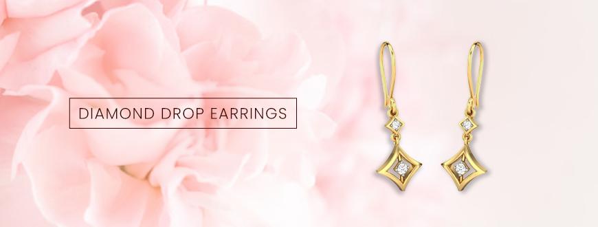 Diamond Drop Earrings