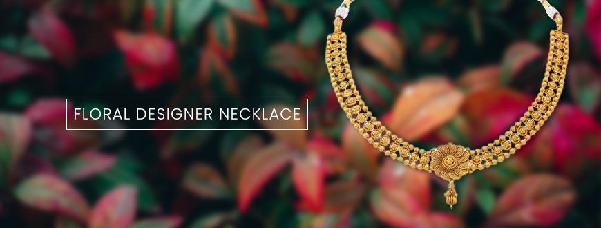 Floral Designer Necklace
