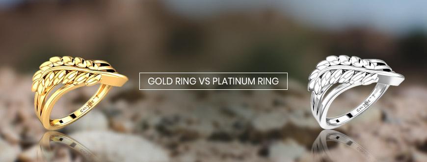 Gold ring vs Platinum ring