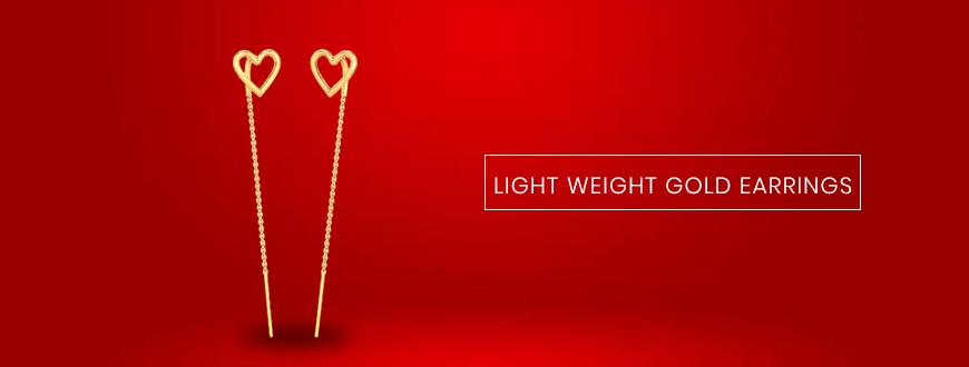 Light Weight Gold Earrings
