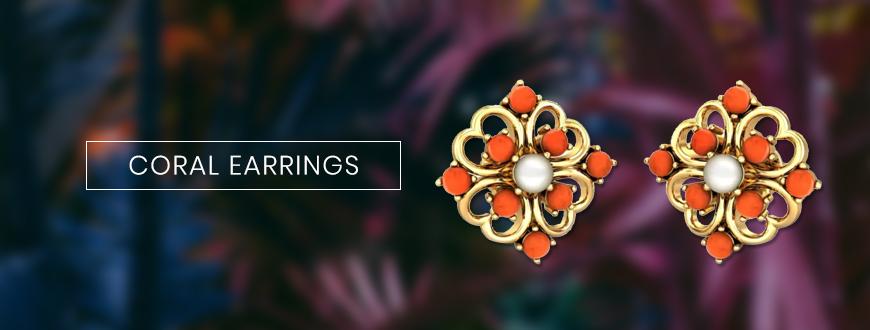 Coral Earrings