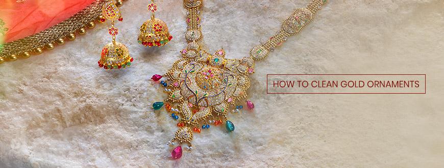 how to clean gold ornaments
