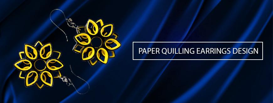 Paper Quilling Earrings Design
