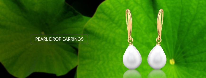 pearl drop earrings