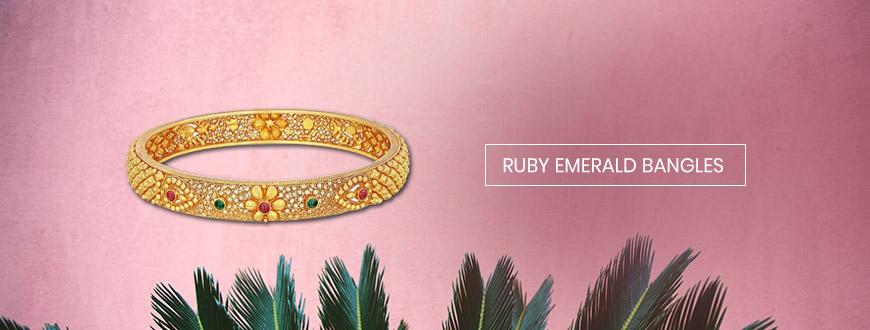 Ruby Emerald Bangles