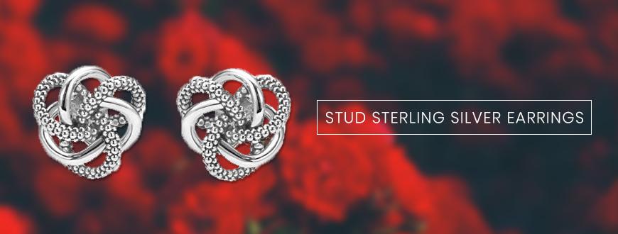 Stud Sterling Silver Earrings